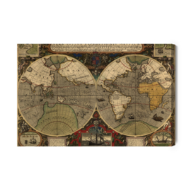 Canvasdoek Ancient World Map