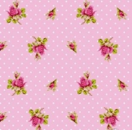 Eijffinger Pip Studio behang  386022 Roses and Dots Roze