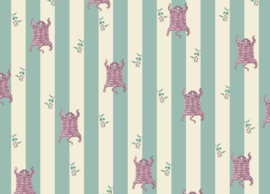 Creative Lab Wild Streaks Turquoise 389,6cm x 280cm hoog (met gratis lijm!)