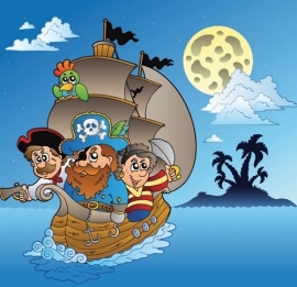 Dutch Digiwalls Fotobehang - Olly art. 13068 Pirate Adventure