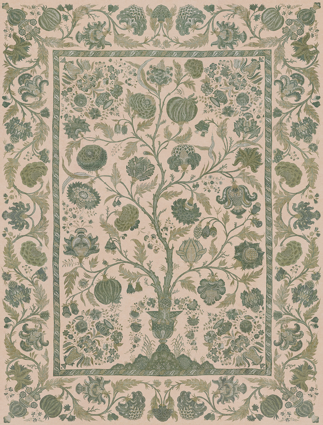 Eijffinger Amber Tree of Life 350687 Emerald 212cm breed x 280cm hoog (met gratis lijm!)