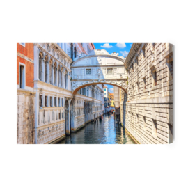 Canvasdoek Bridge In Venice