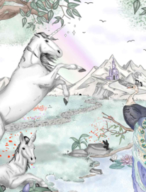 Annet Weelink Enchanted Unicorns Mural