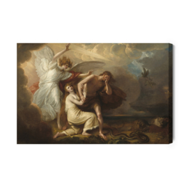 Canvasdoek Benjamin West Exile Of Adam And Eve