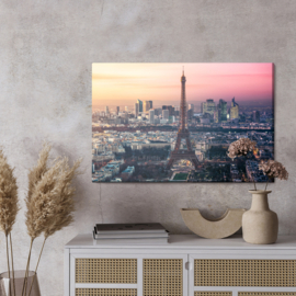 Canvasdoek Panorama Of Paris