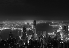 Fotobehang Hong Kong skyline