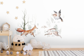 Wallart DD123948 Neon Hallway 350cm x 255cm hoog