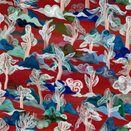 Arte Alaya Saranda 11540 Vermilion Trees (met gratis lijm)