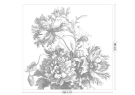 Kek Book V wp-814 Engraved Flowers 292,2cm breed x 280cm hoog (met gratis lijm!)