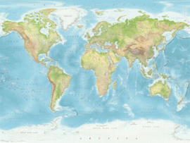Eijffinger Wallpower Junior 364196 World Map / Wereldkaart