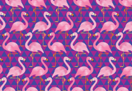 Fotobehang Flamingo Pattern