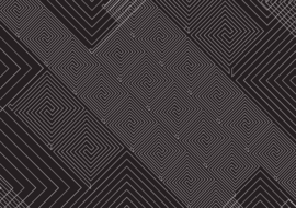 Fotobehang Abstract art pattern black