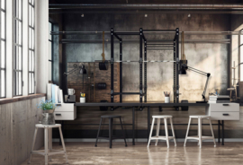 Fotobehang Lege gym