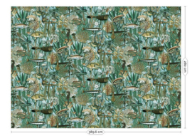 Kek Book V wp-700 Underwater Jungle 389,6cm breed x 280cm hoog (met gratis lijm!)