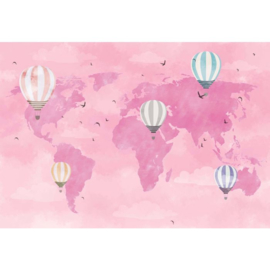 Fotobehang  Ballooning Around the World