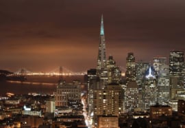 Fotobehang San Francisco City Skyline