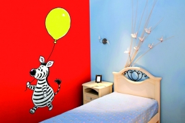 Sweet Collection by Monica Maas - Zebra with a Yellow Balloon art. 5080