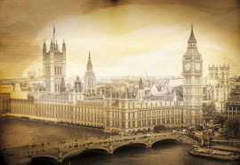 Fotobehang London Vintage Sepia
