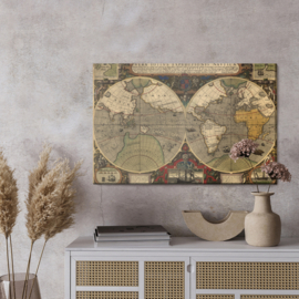 Canvasdoek Ancient World Map
