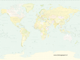 Eijffinger Wallpower Junior 364194 School Map / Wereldkaart