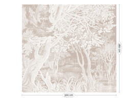 Kek Book III wp-766 Engraved Landscapes 300cm breed x 280cm hoog