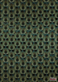 Komar Heritage HX4-034 Poan vert Jugendstil fotobehang