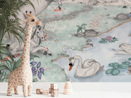 Annet Weelink Enchanted Unicorns Mural (met gratis lijm!)