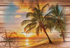 Fotobehang Rustic Tropical Beach