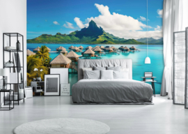 Fotobehang Bora Bora resort