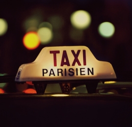 Fotobehang City Love CL23A Taxi Parisien