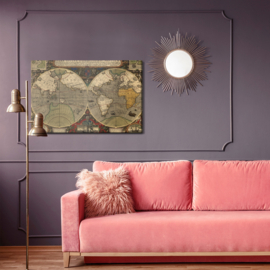 Canvasdoek Ancient World Map