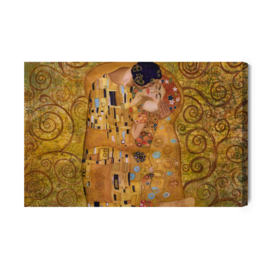 Canvasdoek Gustav Klimt The Kiss Reproduction