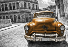 Fotobehang Vintage Car Cuba Havana