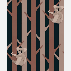 Studio Ditte Koala behang choco