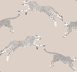 Hookedonwalls Scalamandré JV26022 Leaping Cheetah (met gratis lijm!)