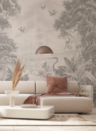 Annet Weelink Scenic Landscape Grey Mural