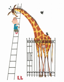 Kek Wonderwalls behangposter Giant giraffe PA-024