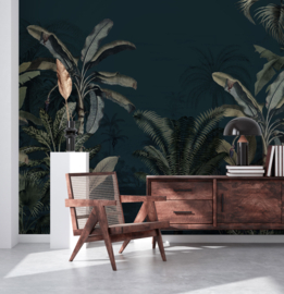 Annet Weelink Dreamy Jungle Dark Mural