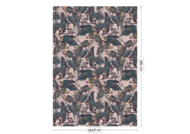 Kek Book V wp-810 Parrots 194,8cm breed x 280cm hoog (met gratis lijm!)