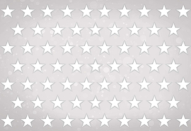 Fotobehang Stars Pattern Light Grey