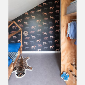 Studio Ditte Big cats behang donker (met gratis lijm!)