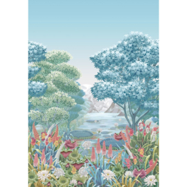 Osborn & Little Rhapsody W7810-02 Elysium Mural Aqua