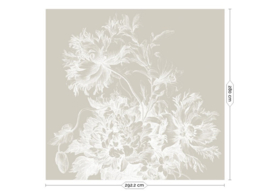 Kek Book V wp-817 Engraved Flowers 292,2cm breed x 280cm hoog (met gratis lijm!)