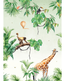 Creative Lab Amsterdam Jungle Monkey 200cm x 280cm hoog