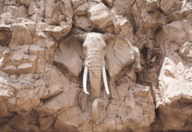 Fotobehang Stone Elephant