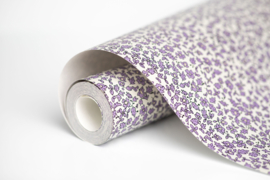Annet Weelink Ditsy Daisy Lilac behang (met gratis lijm!)