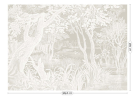 Kek Book V wp-767-r Engraved Landscapes 389,6cm breed x 280cm hoog (met gratis lijm!)