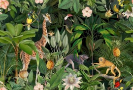 Fotowand Nostalgic animals 2 by Andrea Haase afm. 400cm x 270cm hoog