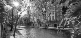 Fotobehang Holland 1404 - Utrecht oude gracht