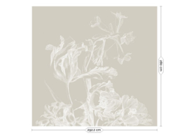 Kek Book V wp-746-r Engraved Flowers 292,2cm breed x 280cm hoog (met gratis lijm!)